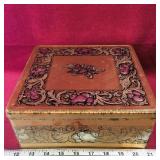 Vintage Tin Container (4" x 9" x 8 1/2")