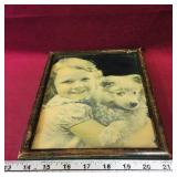 Framed Vintage Art Print (9 3/4" x 8")