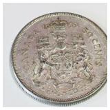 Silver 1959 Canadian 50 Cent Coin