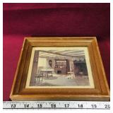 Framed Vintage Art Print (6 1/4" x 7 1/4")
