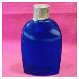 Vintage Cobalt Blue Glass Bottle (5 1/2" Tall)