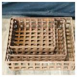 Lot Of 3 Antique Steel Baskets