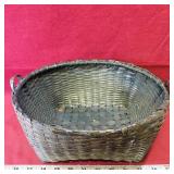 Vintage Painted Basket (5" x 12 1/2")