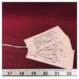 Lot Of 4 Sussex Cheese & Butter Order Tags