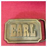Vintage Brass "Earl" Belt Buckle