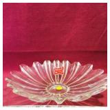 Vintage Celestial Glass Serving Bowl