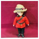 Vintage Porcelain RCMP Officer Doll (13" Tall)