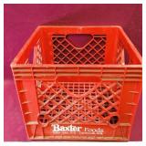 Vintage Baxter Foods Milk Crate
