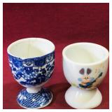 Lot Of 2 Vintage Ceramic Egg Cups