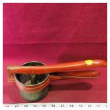 Vintage Potato Ricer (4 1/4" x 11")