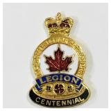 Vintage Royal Canadian Legion Centennial Pin
