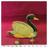 Vintage Duck Pull Toy (6 3/4" x 8")
