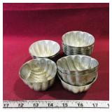Set Of Vintage Tin Jelly Molds