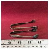 Lot Of 2 Antique Small Tongs