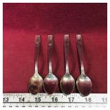 Set Of 4 Vintage Tea Spoons