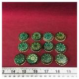 Lot Of 12 Vintage Raspberry Soda Bottle Caps