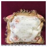 Vintage Stitched Chair / Sofa Pillow