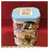 Vintage Easter Greeting Tin Container