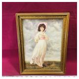 Framed Vintage Art Print (12 1/2" x 9 1/2")