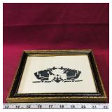 Framed Vintage Stitch Art Picture (7 1/4" x 9")