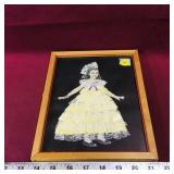 Framed Vintage Cardboard Cutout Picture