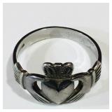 Vintage Sterling Silver Irish Wedding Band