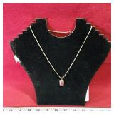 Vintage Sterling Silver Chain With Locket