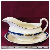 Johnson Bros. Pareek Gravy Boat & Saucer (Vintage)