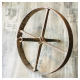 Antique Iron Wagon Wheel