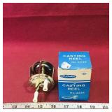 Vintage Taico Casting Reel & Box