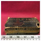 Antique Maple Leaf Matches Box