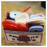 Box Lot Of Tupperware Containers & Lids