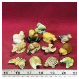 Lot Of 13 Red Rose Tea Figurines