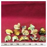 Lot Of 13 Red Rose Tea Figurines