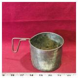 Vintage Tin Strainer Cup (3" x 4")