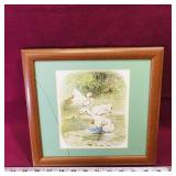Framed Vintage Art Print (9 3/4" x 10 1/4")