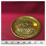 Vintage Tin Nautical Wall Picture (6 1/4")