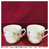 Pair Of Vintage "Father" Large Soup Cups