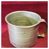 Vintage Tin Measuring Cup (3" x 4")