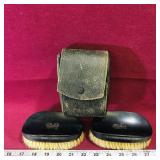 Vintage Horse Brushes & Case