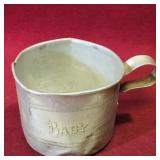 Vintage Tin "Baby" Cup (2" Tall)