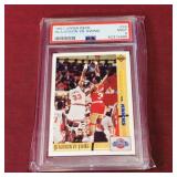 Graded 1991 UD Olajuwon Vs. Ewing NBA Card