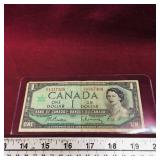 1967 $1 Canadian Banknote Paper Money Bill