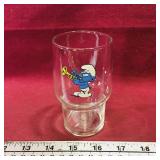 1982 Smurf Drinking Glass (4 1/4" Tall)