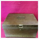 Large Metal Lockbox (Vintage)