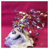 Amethyst Mineral Crystal Decorative Tree (6" Tall)