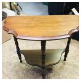 Wooden Hall Table (Vintage) (22" x 24" x 12")