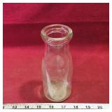 Glass Half-Pint Milk Bottle (Vintage) (Unmarked)
