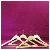 Set Of 4 Wooden Coat Hangers (Vintage)