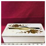 Tin Tissue Box (Vintage) (3" x 10 1/2" x 5 1/4")